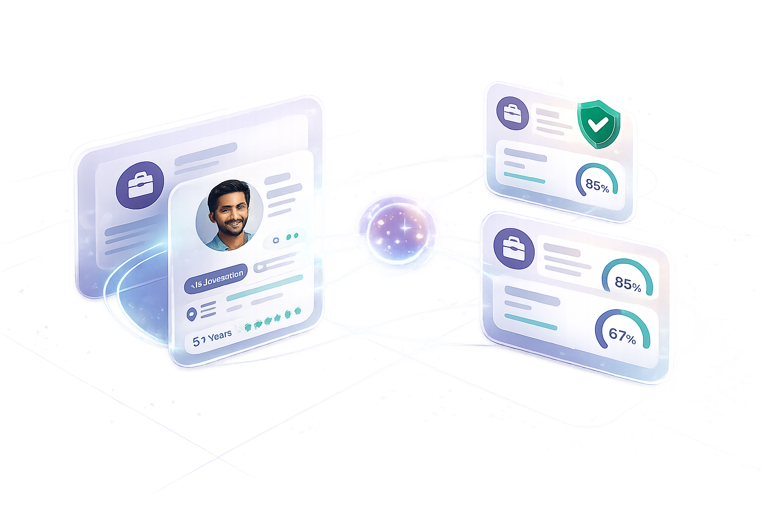 AI matching an employee profile with suitable job opportunities