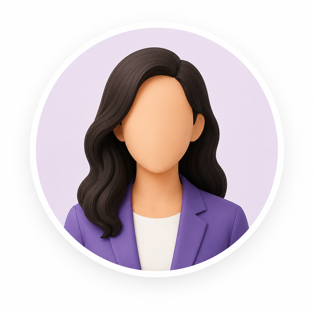 Abstract employee profile illustration