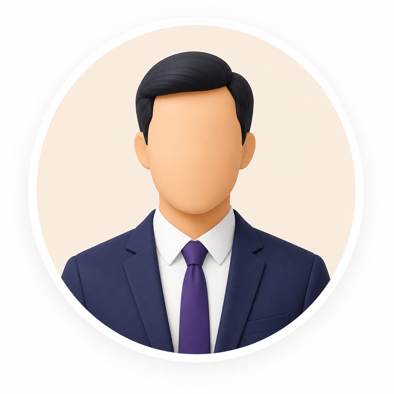 Abstract employer profile illustration